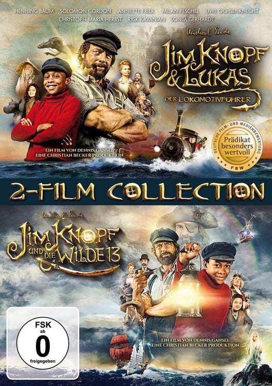 Produktbild: Jim Knopf & Lukas der Lokomotivf&uuml;hrer + Jim Knopf und die Wilde 13 [2 DVDs]