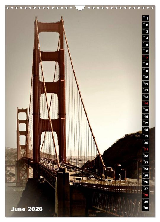 Produktbild: Lovely Town SAN FRANCISCO (Wall Calendar 2026 DIN A3 portrait), CALVENDO 12 Month Wall Calendar