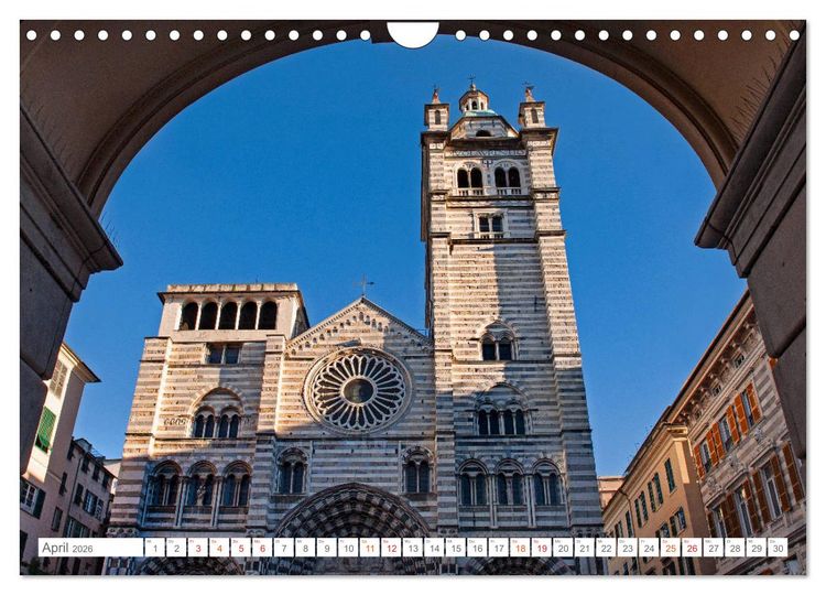 Produktbild: Genua - Die facettenreiche Sch&ouml;nheit (Wandkalender 2026 DIN A4 quer), CALVENDO Monatskalender