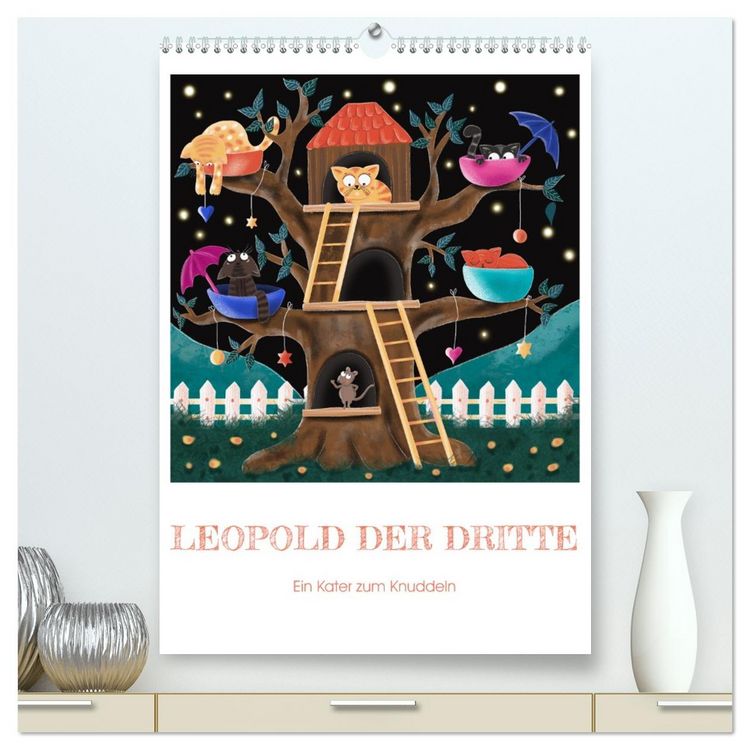 Produktbild: Leopold der Dritte - Ein Kater zum Knuddeln (hochwertiger Premium Wandkalender 2026 DIN A2 hoch), Kunstdruck in Hochglanz