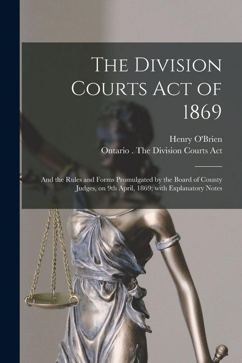Produktbild: The Division Courts Act of 1869 [microform]
