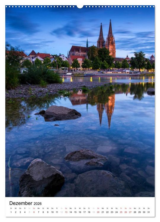 Produktbild: Regensburg &ndash; Perle der Oberpfalz (Wandkalender 2026 DIN A2 hoch), CALVENDO Monatskalender