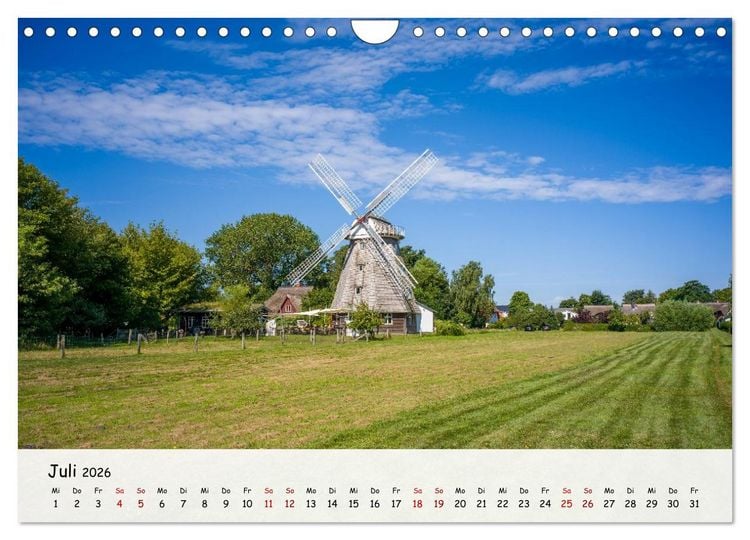 Produktbild: Fischland-Dar&szlig;-Zingst - Zwischen Bodden und Ostsee (Wandkalender 2026 DIN A4 quer), CALVENDO Monatskalender