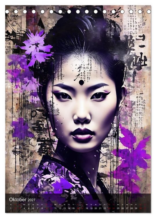 Produktbild: Geisha - Asian Spirit (Tischkalender 2027 DIN A5 hoch), CALVENDO Monatskalender