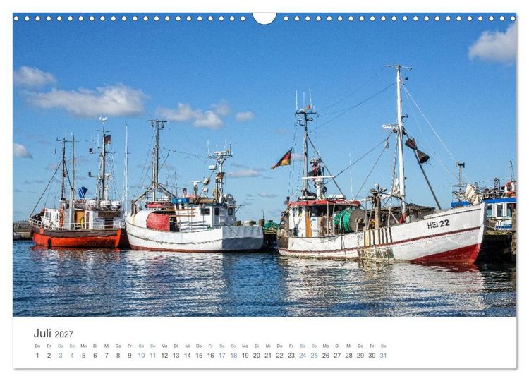Produktbild: Fischereih&auml;fen an der Ostseek&uuml;ste (Wandkalender 2027 DIN A3 quer), CALVENDO Monatskalender
