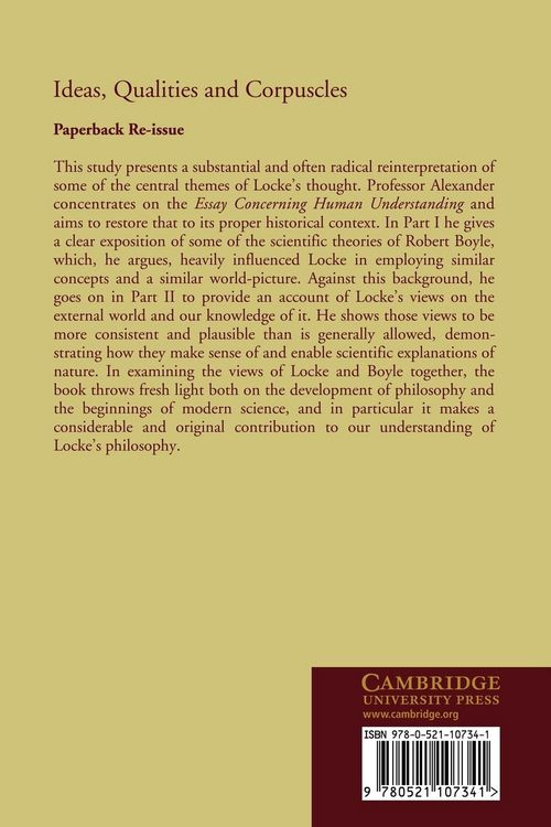Produktbild: Ideas, Qualities and Corpuscles