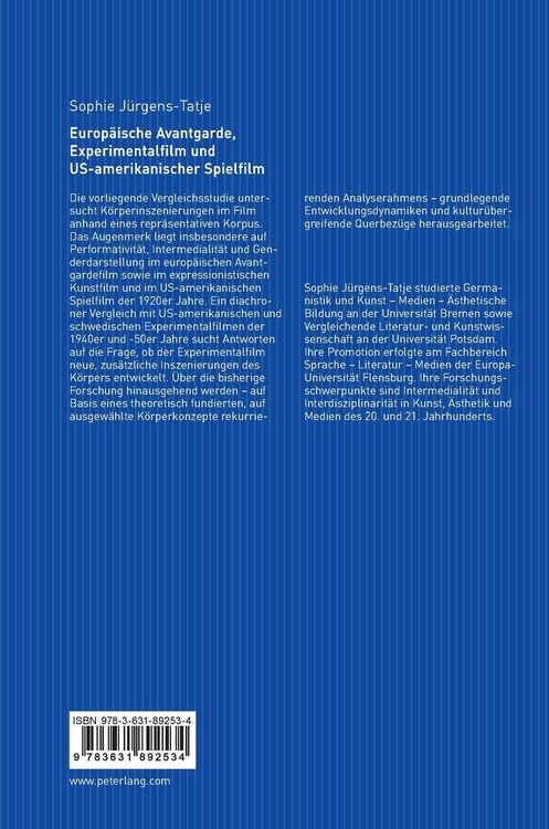 Produktbild: Europ&auml;ische Avantgarde, Experimentalfilm und US-amerikanischer Spielfilm