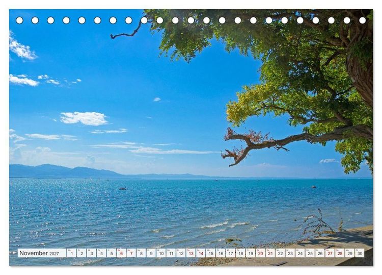 Produktbild: Bodensee - Traumlandschaften am Wasser (Tischkalender 2027 DIN A5 quer), CALVENDO Monatskalender
