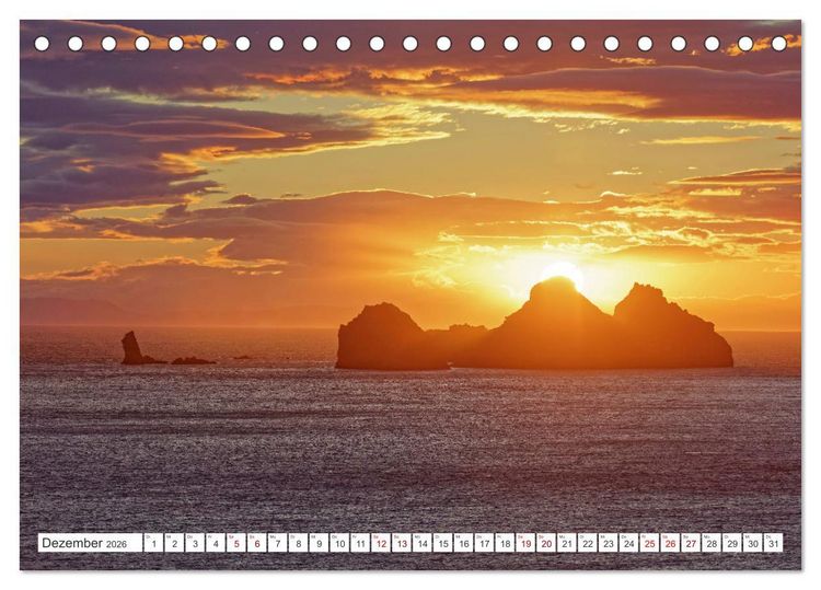 Produktbild: Die Farben Islands (Tischkalender 2026 DIN A5 quer), CALVENDO Monatskalender
