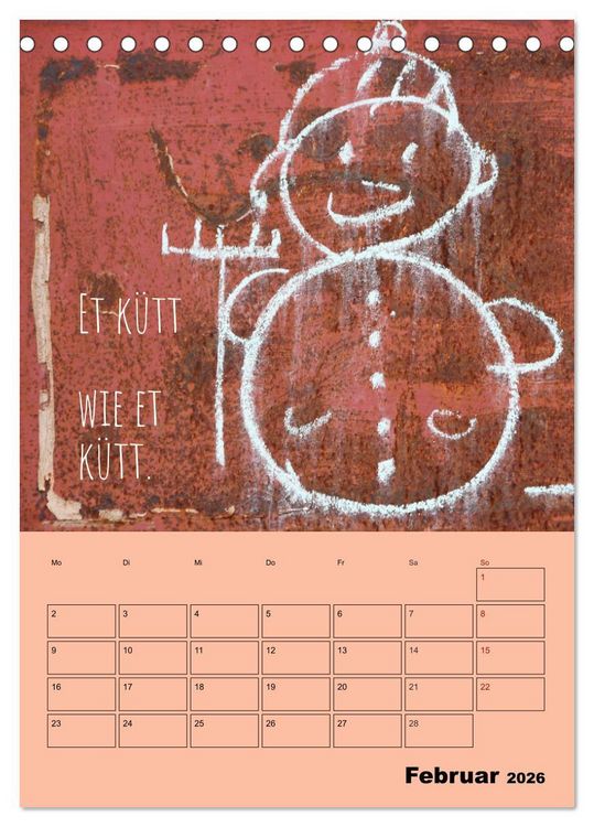 Produktbild: K&ouml;lsches Grundgesetz (Tischkalender 2026 DIN A5 hoch), CALVENDO Monatskalender
