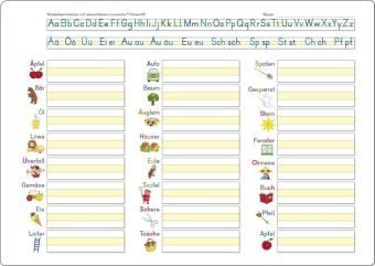 Produktbild: Fragenb&auml;r-Lerntafel: W&ouml;rter-Tafel