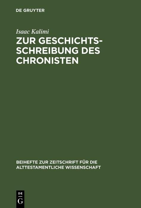 Produktbild: Zur Geschichtsschreibung des Chronisten