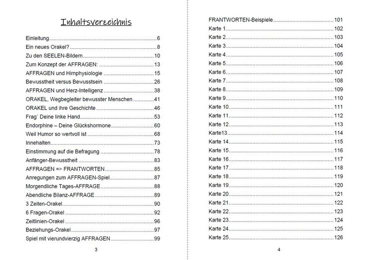 Produktbild: Das Affragen Orakel Buch