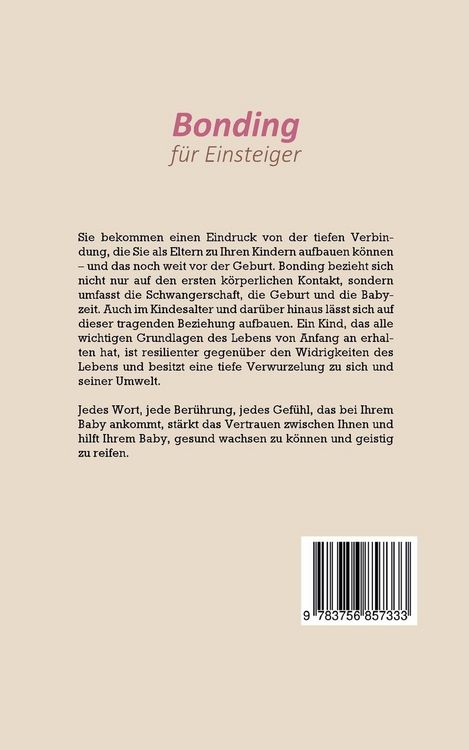 Produktbild: Bonding f&uuml;r Einsteiger - Das Buch f&uuml;r Eltern