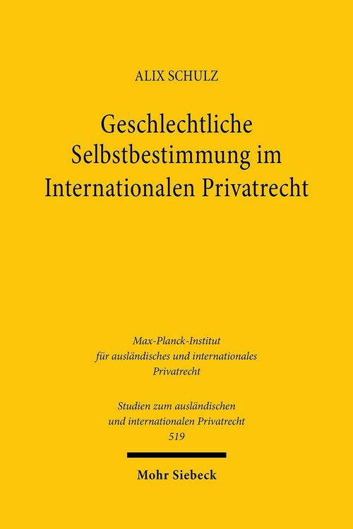Produktbild: Geschlechtliche Selbstbestimmung im Internationalen Privatrecht