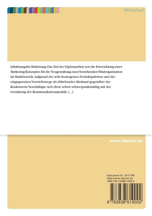 Produktbild: Erarbeitung einer Marketingkonzeption mit dem Schwerpunkt Kommunikationspolitik