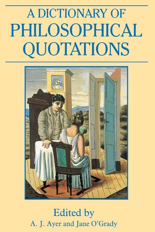 Produktbild: A Dictionary of Philosophical Quotations
