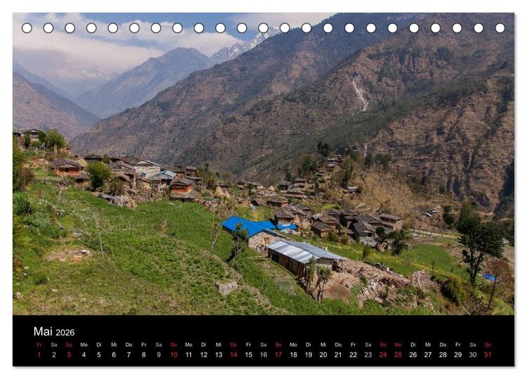 Produktbild: Namaste Nepal (Tischkalender 2026 DIN A5 quer), CALVENDO Monatskalender