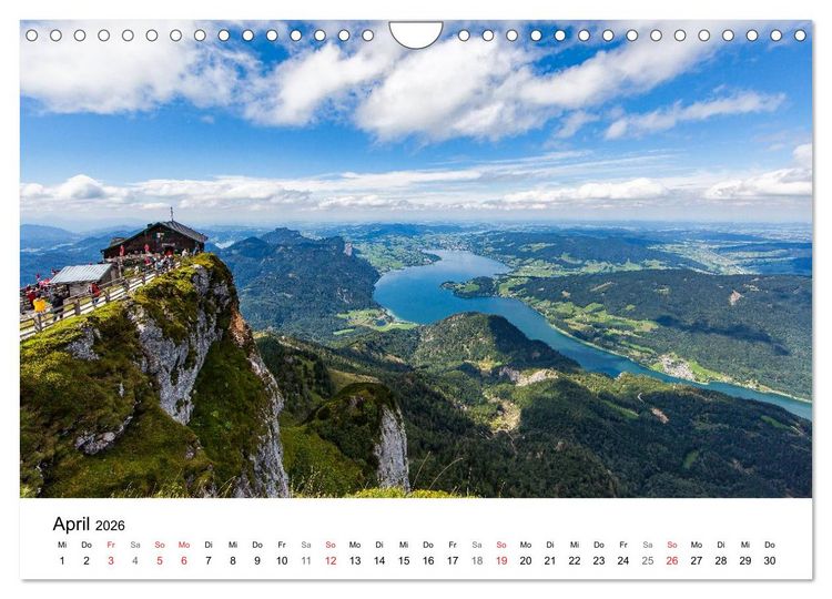 Produktbild: Salzkammergut - Die sch&ouml;nsten Seen Ober&ouml;sterreichs (Wandkalender 2026 DIN A4 quer), CALVENDO Monatskalender