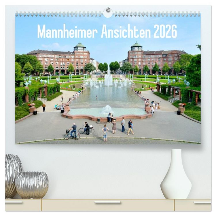 Produktbild: Mannheimer Ansichten 2026 (hochwertiger Premium Wandkalender 2026 DIN A2 quer), Kunstdruck in Hochglanz