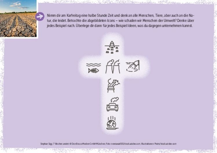 Produktbild: 7 Wochen anders: ein Fastenkalender f&uuml;r Jugendliche von Aschermittwoch bis Ostern