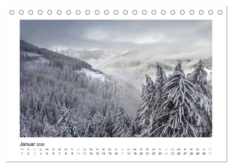 Produktbild: Sch&ouml;nes Landleben im Ahrntal (Tischkalender 2026 DIN A5 quer), CALVENDO Monatskalender