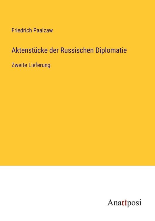 Produktbild: Aktenst&uuml;cke der Russischen Diplomatie