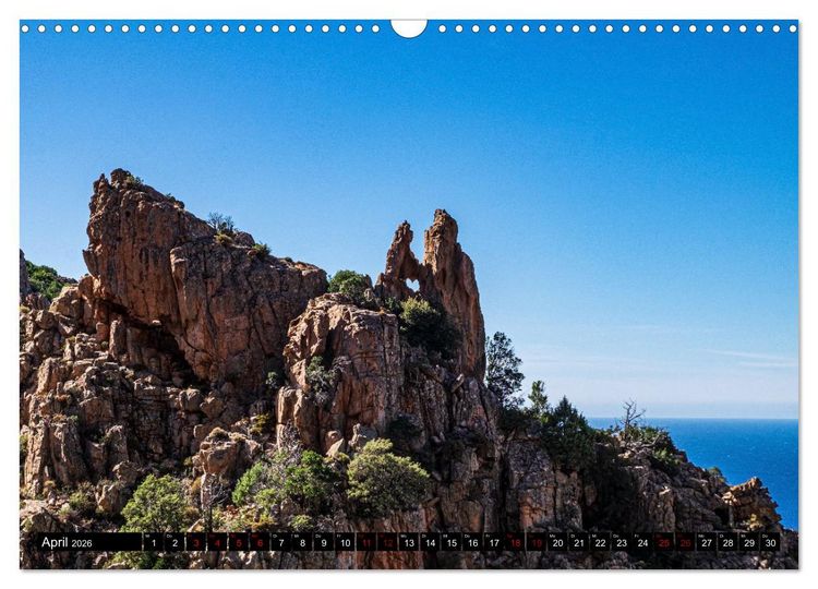 Produktbild: Korsika Wild und Frei (Wandkalender 2026 DIN A3 quer), CALVENDO Monatskalender