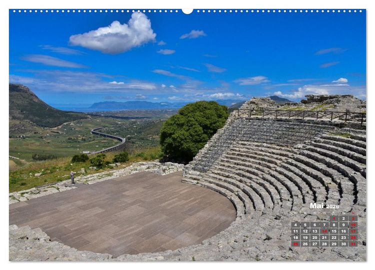 Produktbild: Sizilien &ndash; von Cefal&ugrave; bis Trapani (hochwertiger Premium Wandkalender 2026 DIN A2 quer), Kunstdruck in Hochglanz