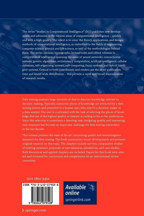 Produktbild: Quality Measures in Data Mining