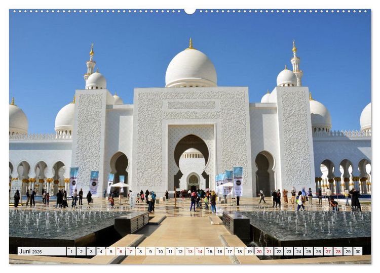 Produktbild: Die EMIRATES zwischen Dubai und Abu Dhabi (Wandkalender 2026 DIN A2 quer), CALVENDO Monatskalender