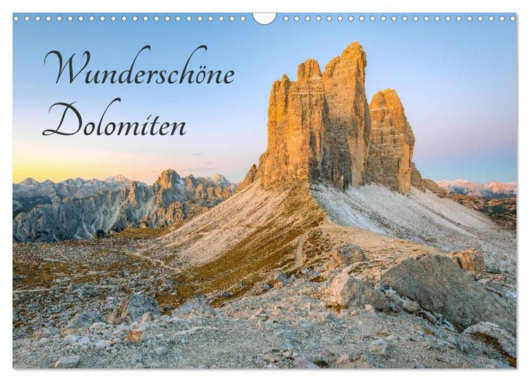 Produktbild: Wundersch&ouml;ne Dolomiten (Wandkalender 2026 DIN A3 quer), CALVENDO Monatskalender