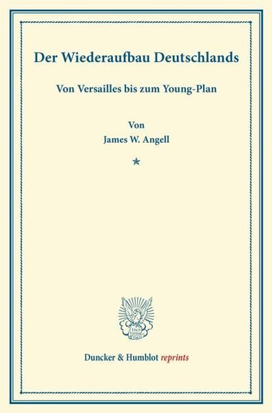 Produktbild: Der Wiederaufbau Deutschlands.