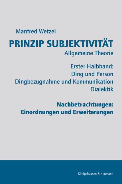 Produktbild: Prinzip Subjektivit&auml;t