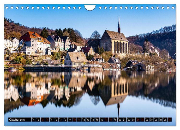 Produktbild: Wundersch&ouml;nes Wuppertal - Bezaubernde Orte in und am Rande der Stadt (Wandkalender 2026 DIN A4 quer), CALVENDO Monatskalender