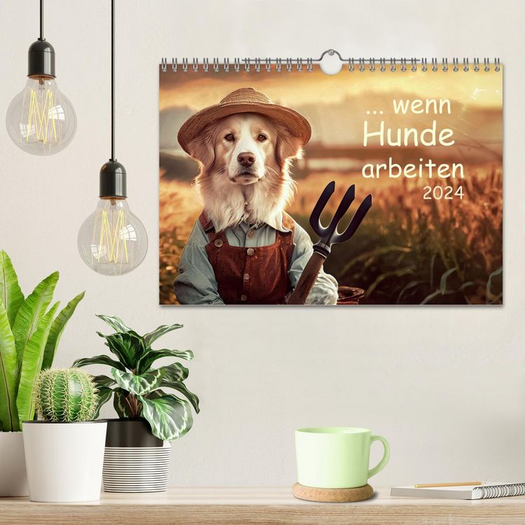Produktbild: Wenn Hunde arbeiten (Wandkalender 2026 DIN A4 quer), CALVENDO Monatskalender