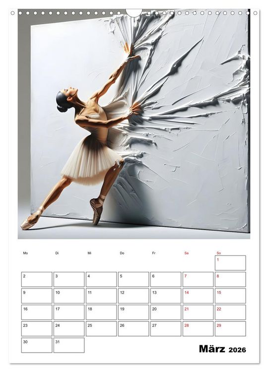 Produktbild: Tanz der Befreiung &ndash; Ballerina auf der Suche nach Freiheit (Wandkalender 2026 DIN A3 hoch), CALVENDO Monatskalender