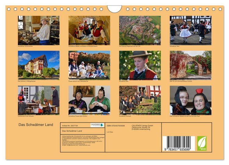 Produktbild: Das Schw&auml;lmer Land (Wandkalender 2026 DIN A4 quer), CALVENDO Monatskalender