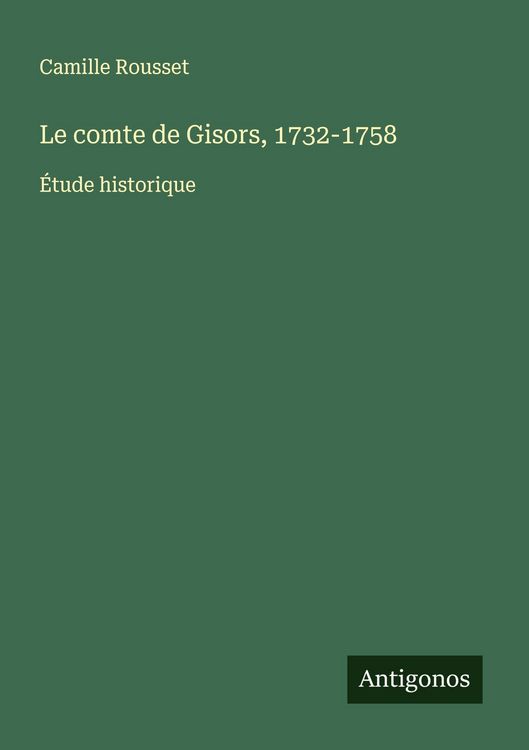 Produktbild: Le comte de Gisors, 1732-1758
