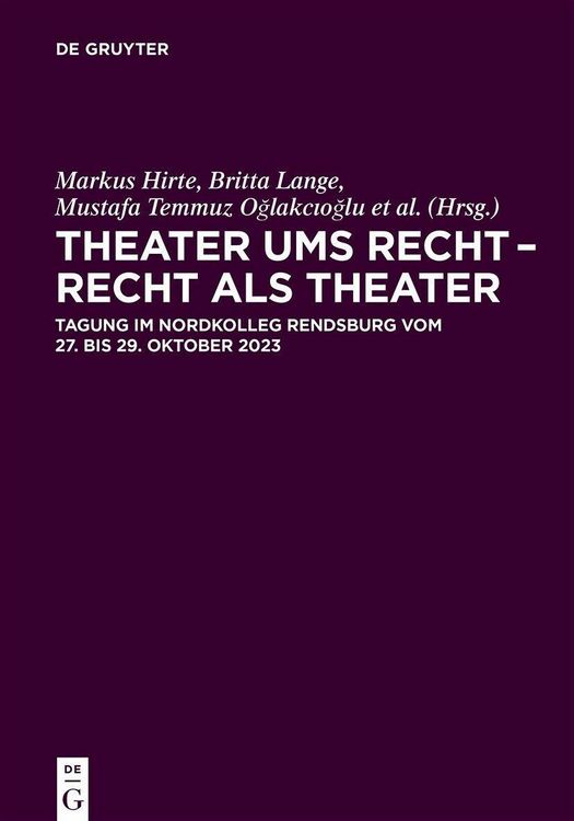 Produktbild: Theater ums Recht - Recht als Theater