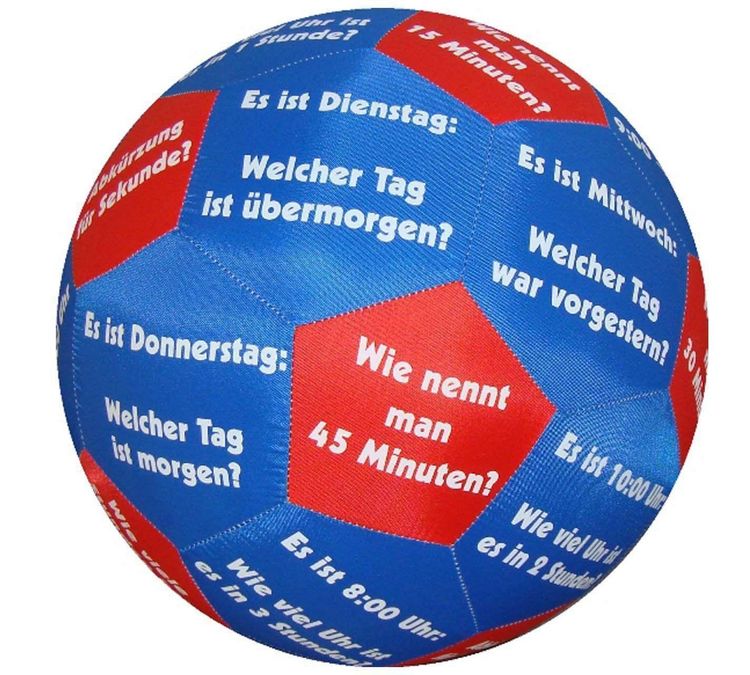 Produktbild: HANDS ON Lernspielball Zeit und Uhrzeit