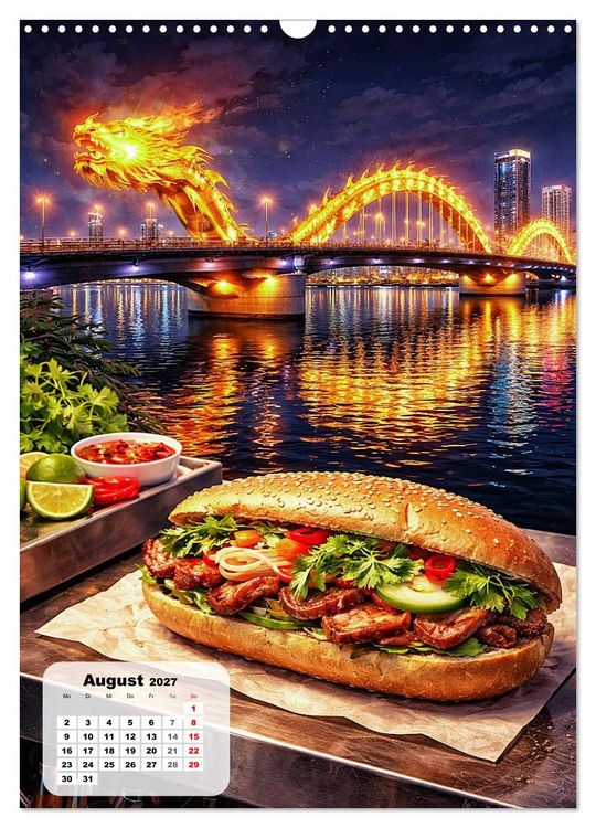 Produktbild: Vietnam - Eine Schlemmerreise durchs Land des aufsteigenden Drachen (Wandkalender 2027 DIN A3 hoch), CALVENDO Monatskalender