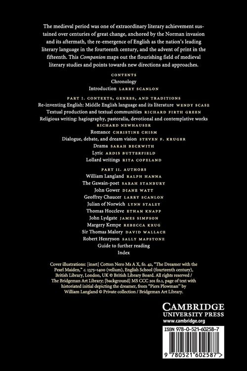 Produktbild: The Cambridge Companion to Medieval English Literature 1100-1500