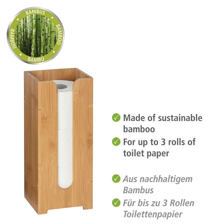 Produktbild: Toilettenpapierhalter Mod. Bambusa, aus Bambus