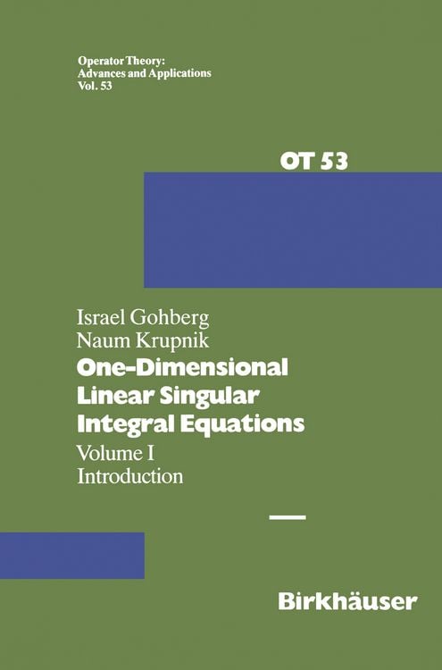 Produktbild: One-Dimensional Linear Singular Integral Equations