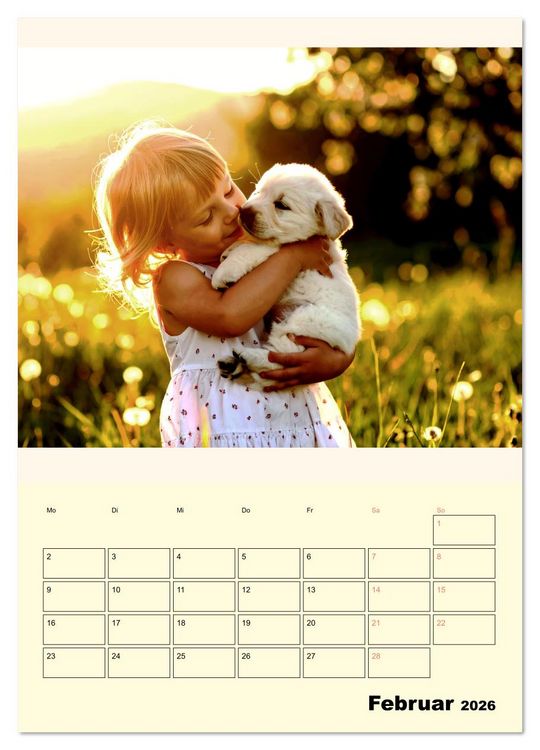 Produktbild: Der Familienkalender - Mit Hund durchs Jahr (Wandkalender 2026 DIN A4 hoch), CALVENDO Monatskalender