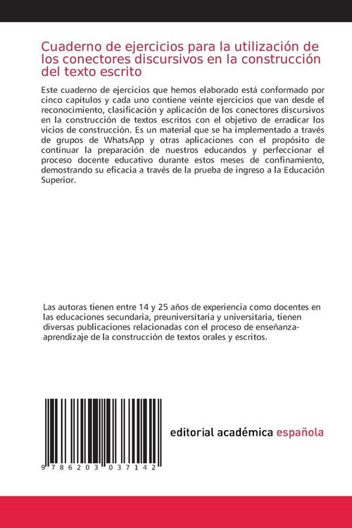 Produktbild: Cuaderno de ejercicios para la utilizaci&oacute;n de los conectores discursivos en la construcci&oacute;n del texto escrito