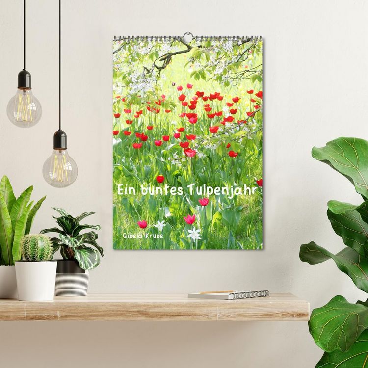Produktbild: Ein buntes Tulpenjahr (Wandkalender 2026 DIN A3 hoch), CALVENDO Monatskalender