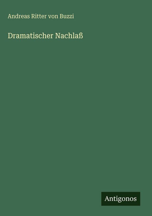 Produktbild: Dramatischer Nachla&szlig;