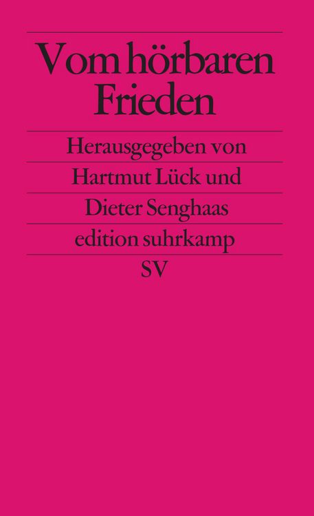 Produktbild: Vom h&ouml;rbaren Frieden